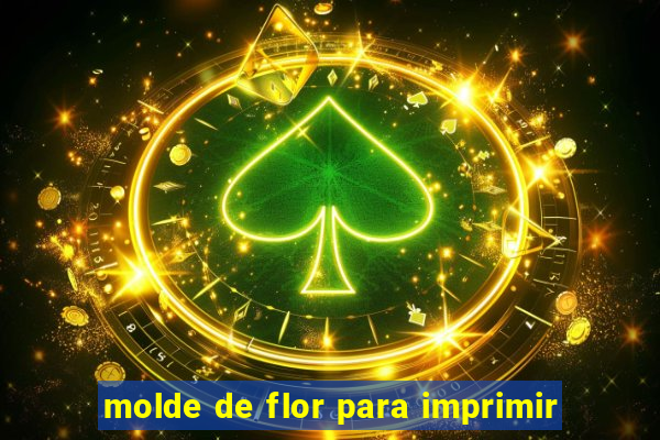 molde de flor para imprimir